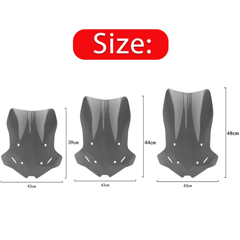 WindScreen Motorcycle Heightening And Widening Windshield Wind Shield Screen Screen Protector For LONCIN For VOGE DS900X DSX900