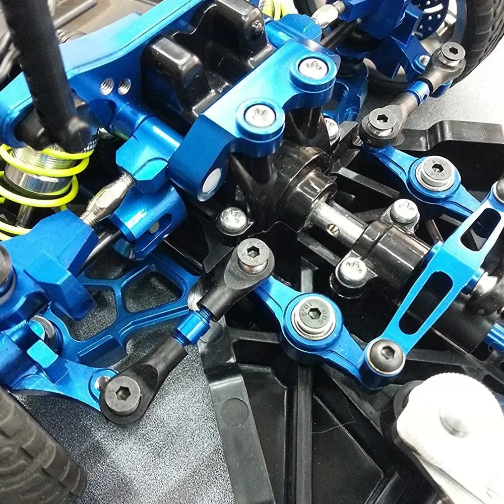 3 sztuk drążek łączący układu kierowniczego drążek serwo dla Tamiya TT-02 TT-02T TT02 TT02T 1/10 części do modernizacji samochodu RC akcesoria