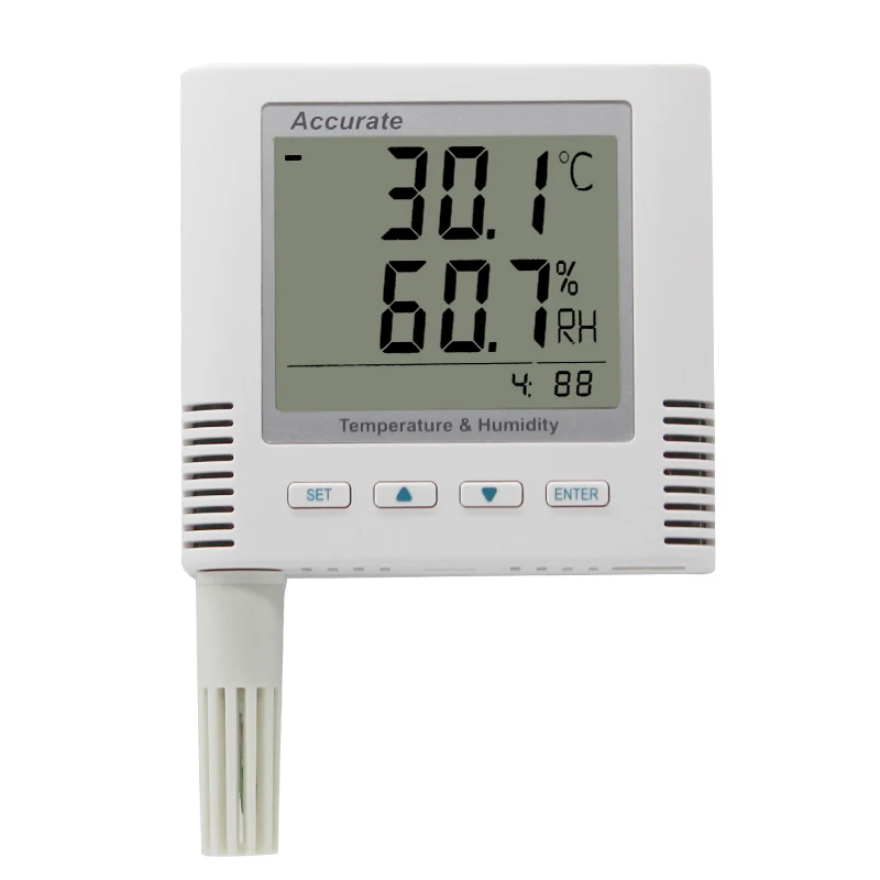 Tcp/ip Netwerk Type Temperatuur En Vochtigheid Meter Computer Room Industriële High-Precision Real-Time Monitoring En