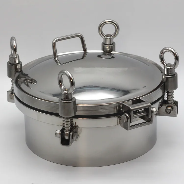 

DN350 pressure manhole cover round pressure manhole reactor tank observation pressure manhole tank truck dedicated SS304