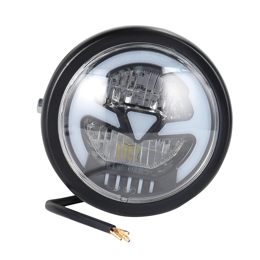 Vintage Motorcycle 6.5 inch LED Headlight High Low Beam Round Headlamp For Harley Sporster Softtail Choppers Custom Cafe Racer