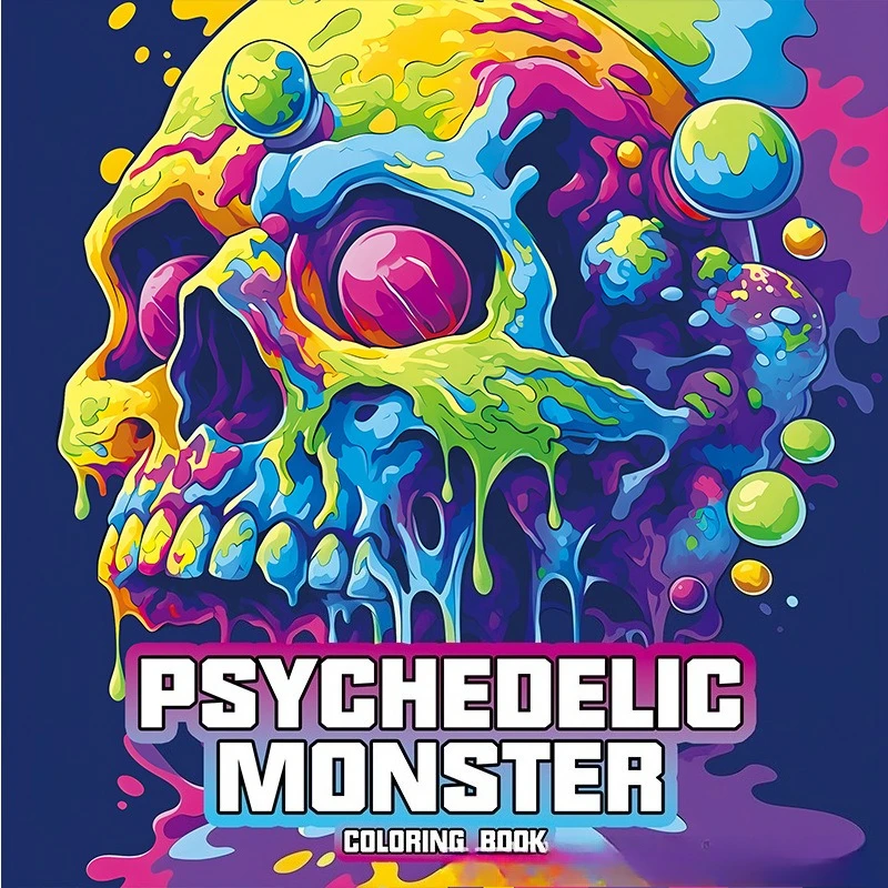 Hot Figure Pattern Coloring Book For Kids Adults Hand Drawing Graffiti Notebook Anti-Bleed Stress Relief Fill Color Pages