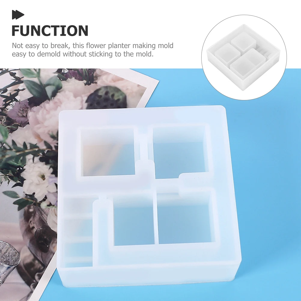 

Silicone Flowerpot for Potted Plant Diy Pot Mold Desktop Decor DIY Planter Casting Epoxy Vase Resin Craft Gift