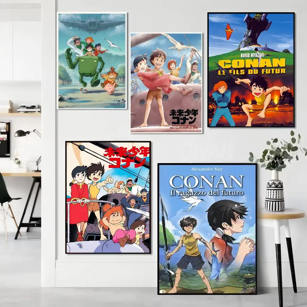 Future Boy Conan Anime Self-adhesive Art Poster Fancy Wall S