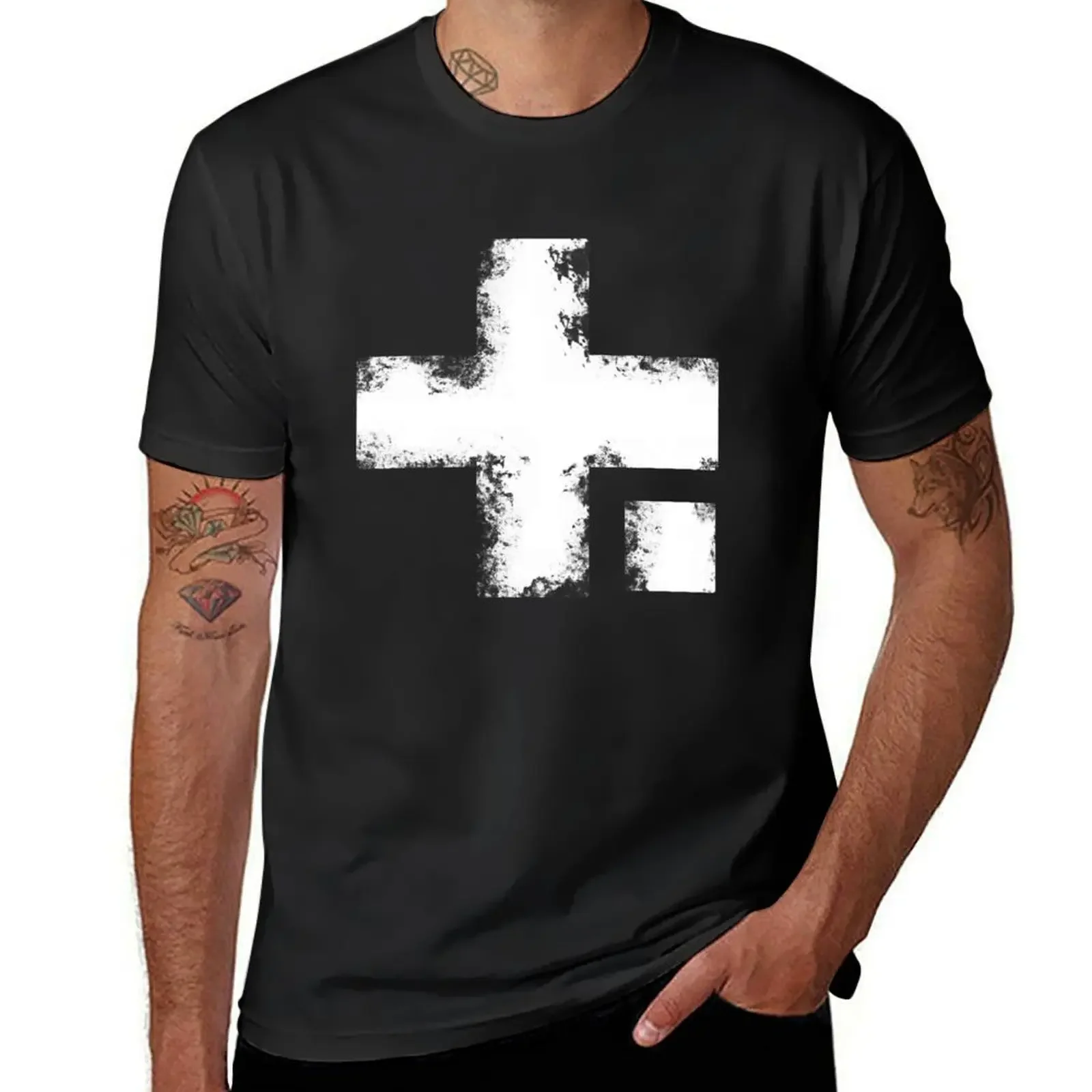 

GLT cross symbol T-Shirt summer clothes rapper graphic tees blanks custom shirt workout shirts for men