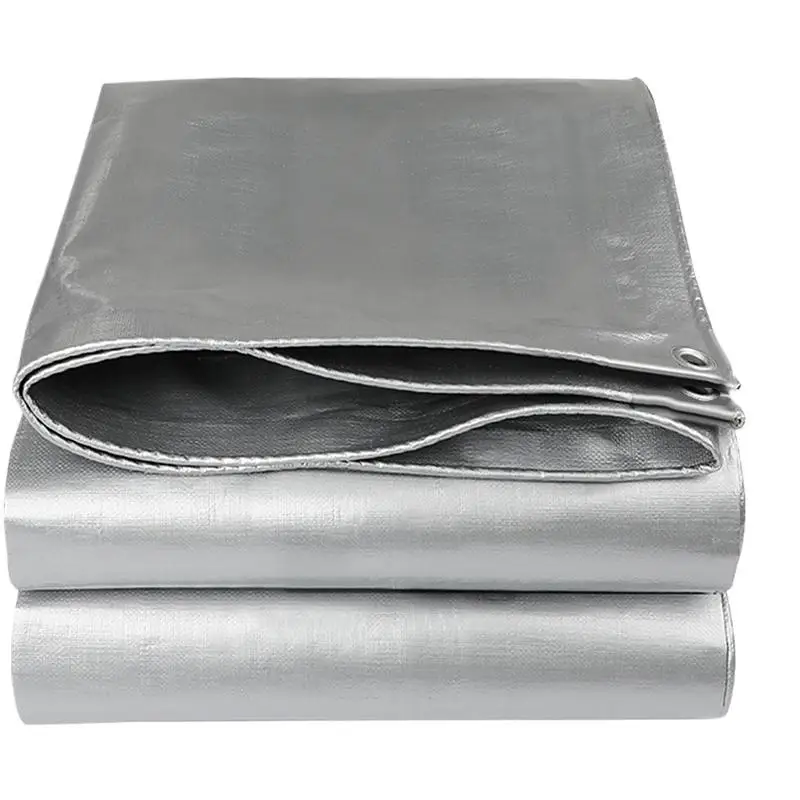 Sunshade Tarpaulin Truck Outdoor Sunscreen Tarpaulin Waterproof Double Silver Sunshade Cloth Rainproof Cloth Thickened