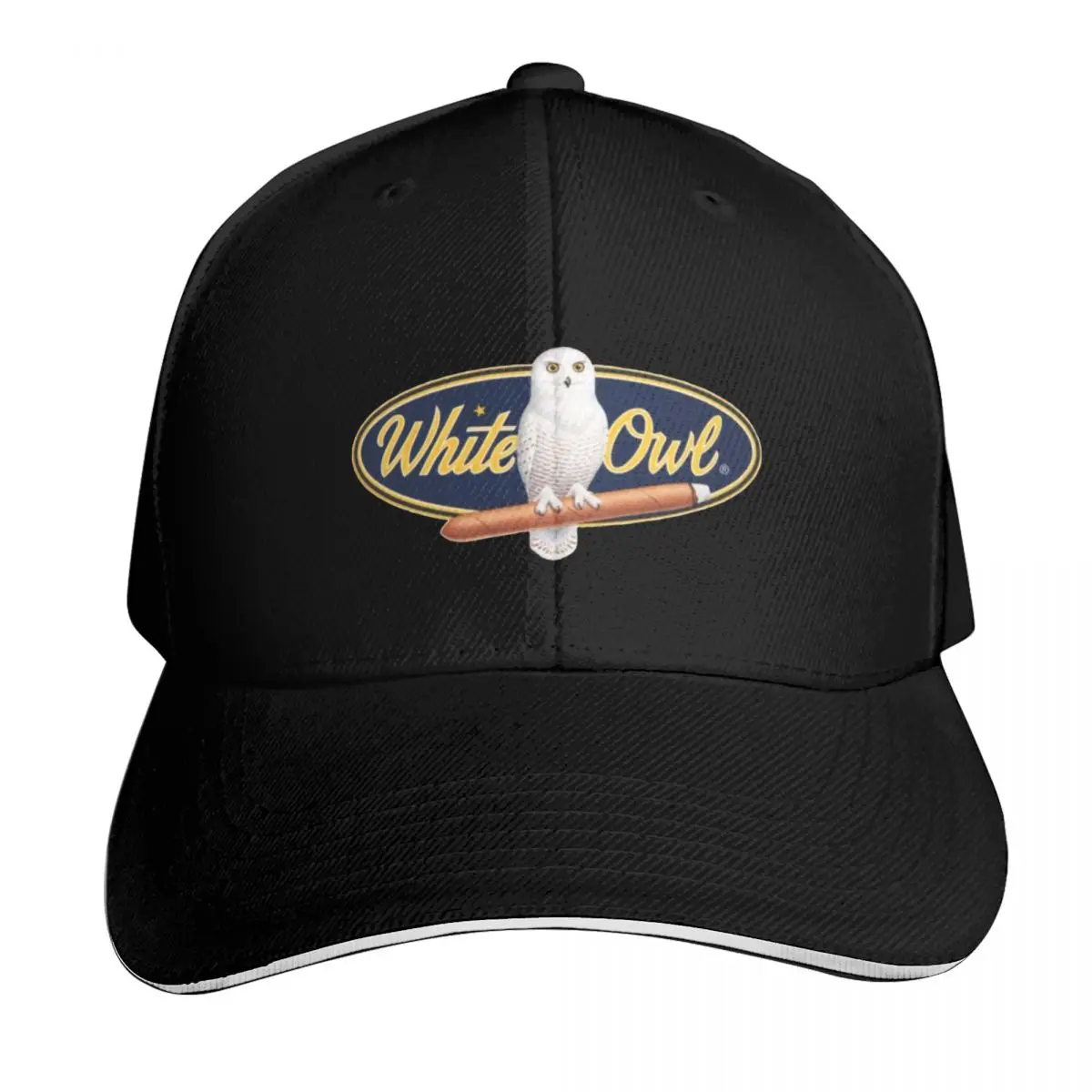 White Owl Cigar Logo Baseball Cap Summer Beach Travel Streetwear Hip Hop Trendy Vintage Retro Embroidered