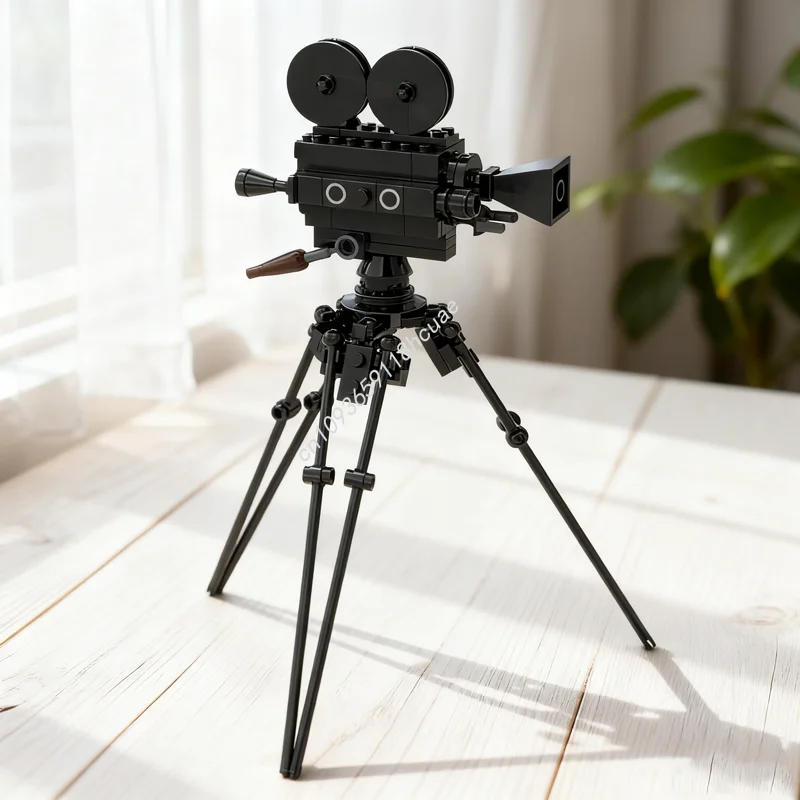 

94pcs MOC Old Fashioned Movie Camera Model Building Blocks Christmas Gifts Architecture Toy Assemble DIY Creative Idea Birthday