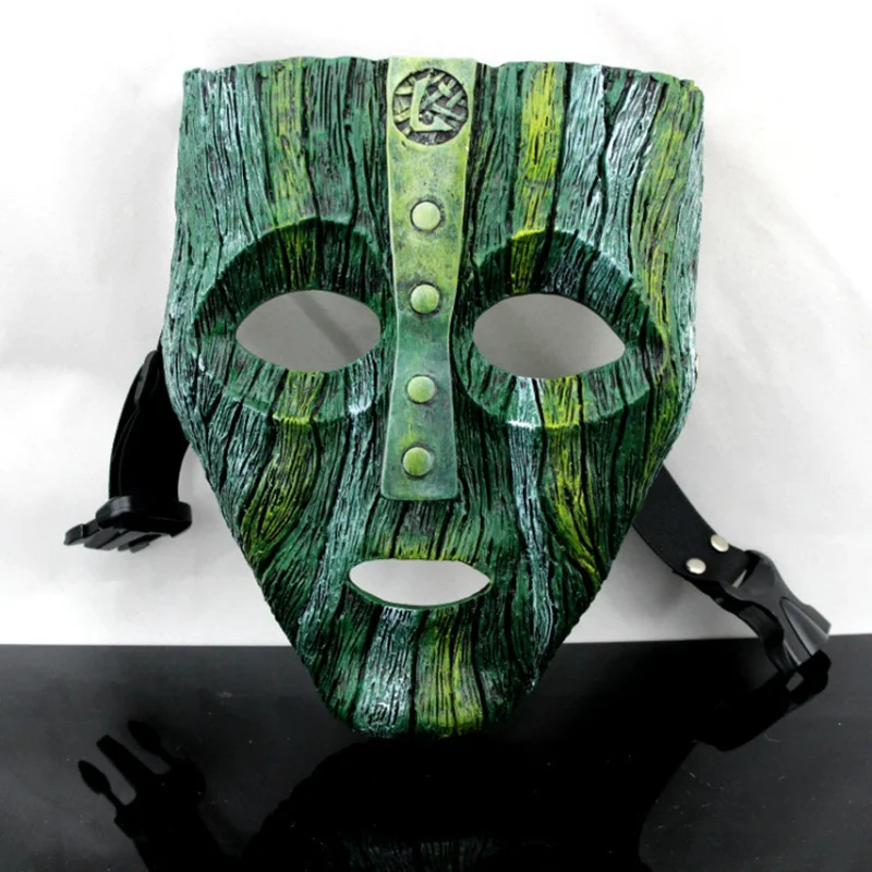

Movie Son of the Mask Resin Masks Green Halloween Masquerade Party Loki Magic Props House Bar Decorate Collect