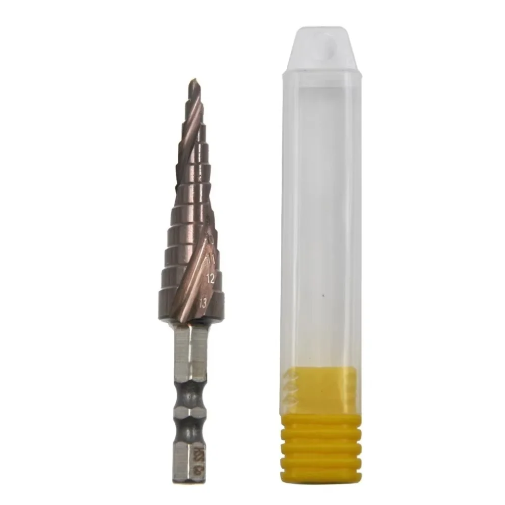 

Новое кобальтовое ступенчатое сверло M35, 4-12 мм, шестиугольное спиральное сверло-пагода, спиральная канавка, открывалка для отверстий из нержавеющей стали, металл