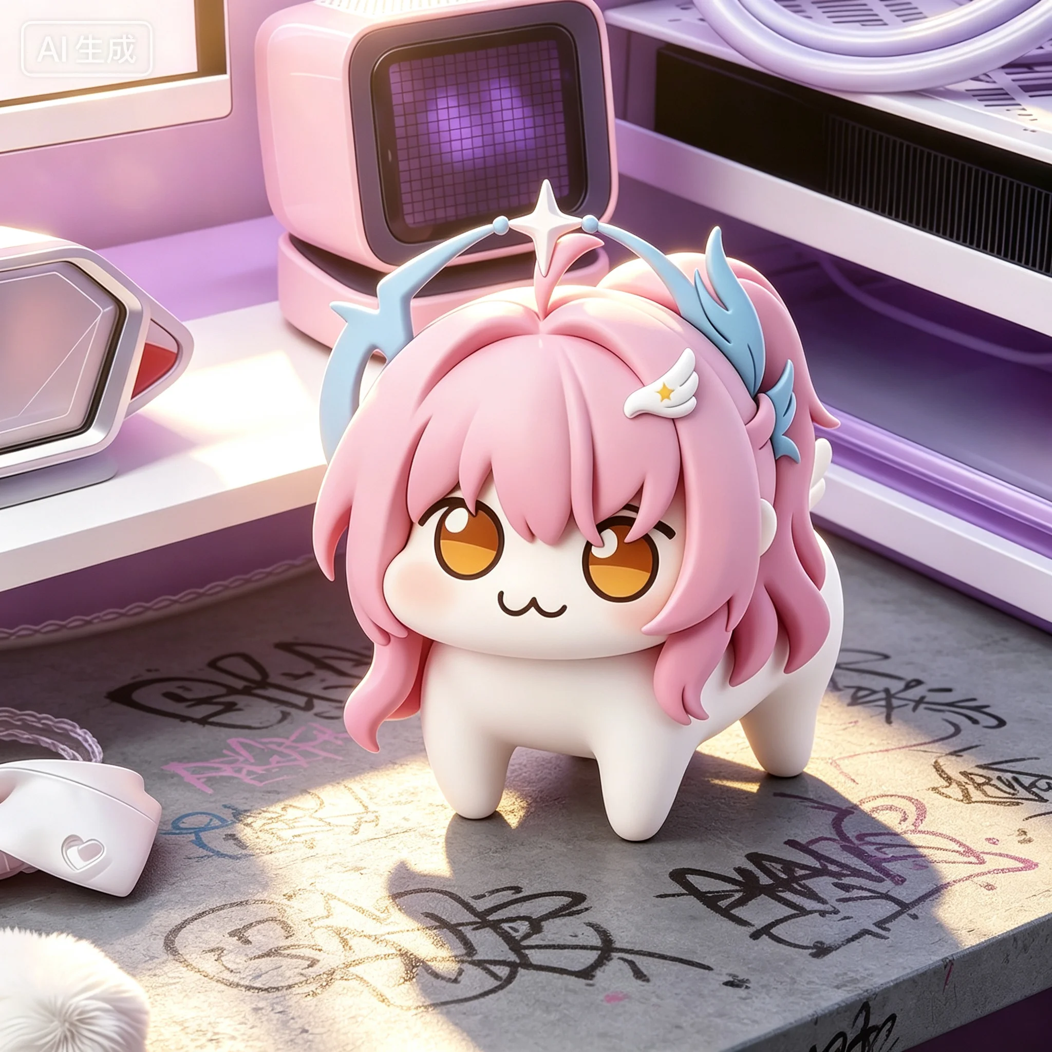 Adorables Figuras de Anime Chibi Ames Doro, Juguetes de Moda, Figuritas de Anime, Decoraciones de Mesa y Regalos de Cumpleaños
