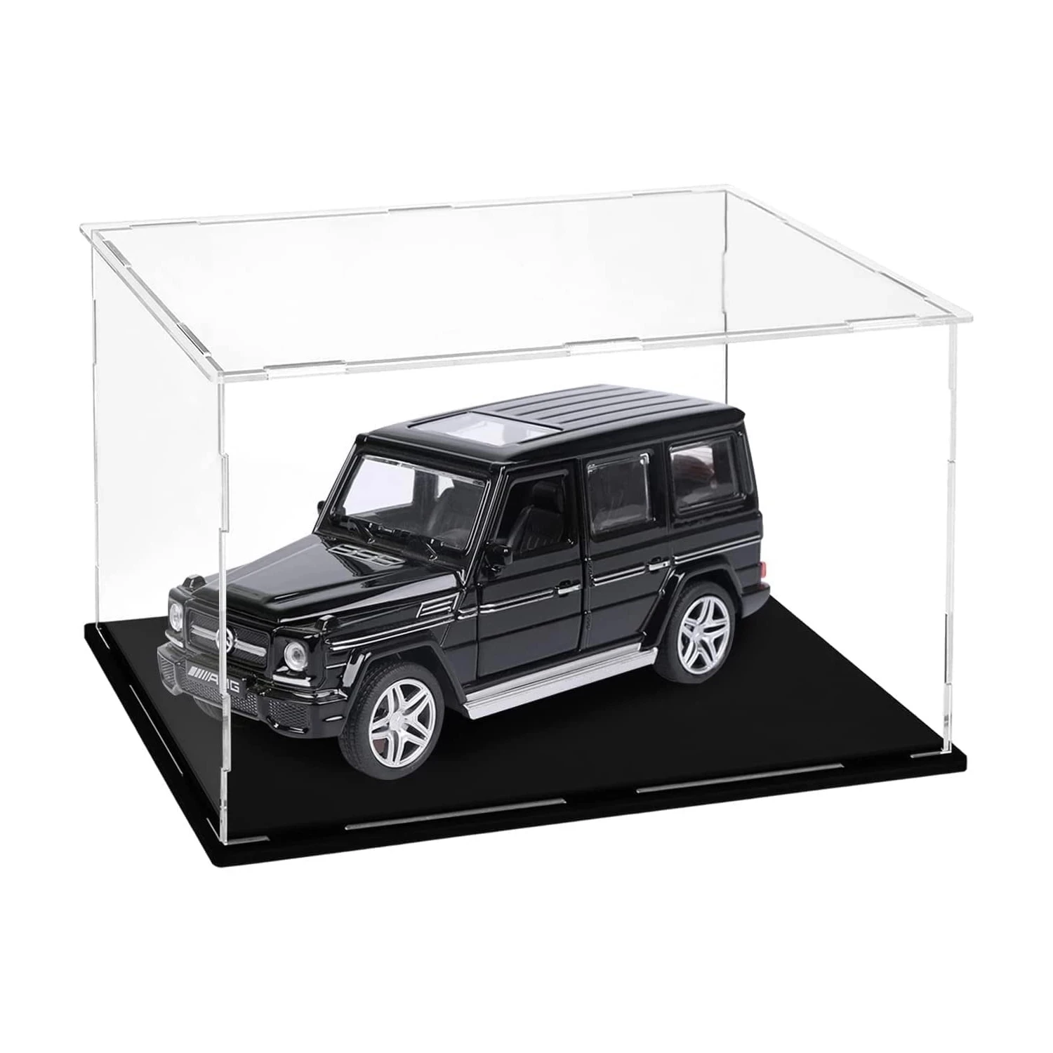 Acrylic Display Case Figures Storage Box Clear Small Assemble Dustproof Showcase for Building blocks ,Toy Dolls,Car Model