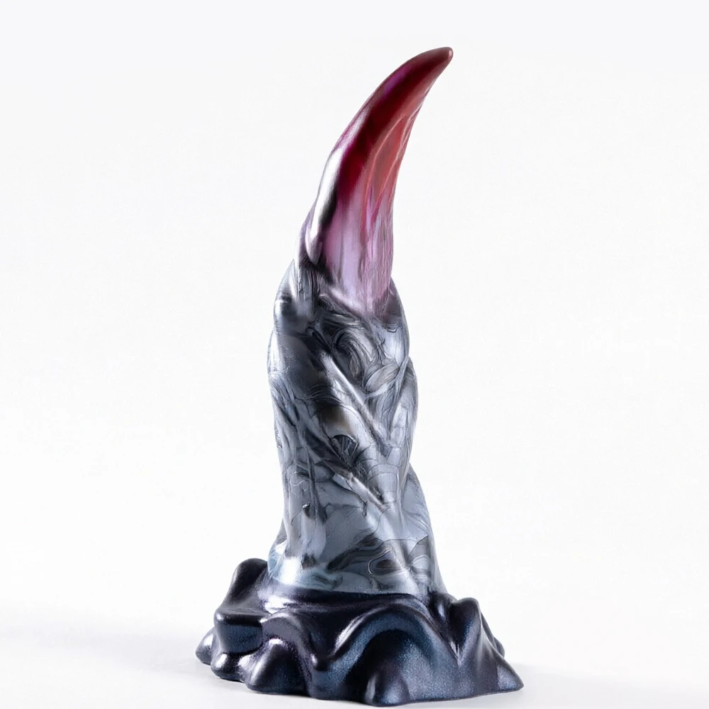YOCY Fantasy Anal Silicone Dildo, Alien Cute Tapered Penis with Big Suction Cup for G-Spot, Vaginal & Anal Stimulation Adult Toy