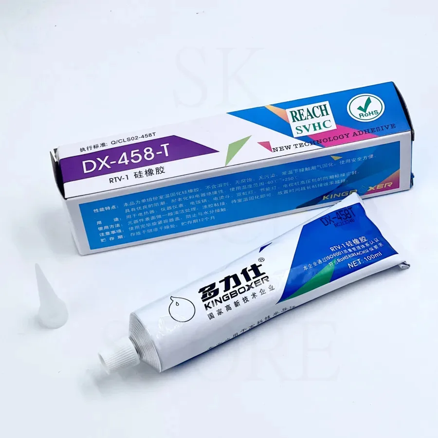 1pcs Doris DX-458T Silicone translucent adhesive strong adhesive silicone surface quick-drying adhesive fixed adhesive