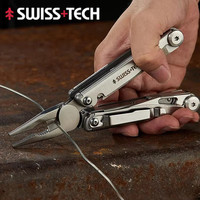 SWISS TECH 18 in 1 Multitool Pliers Folding Multi-functional Combination Tool Pocket Knife Portable EDC Outdoor Equipment