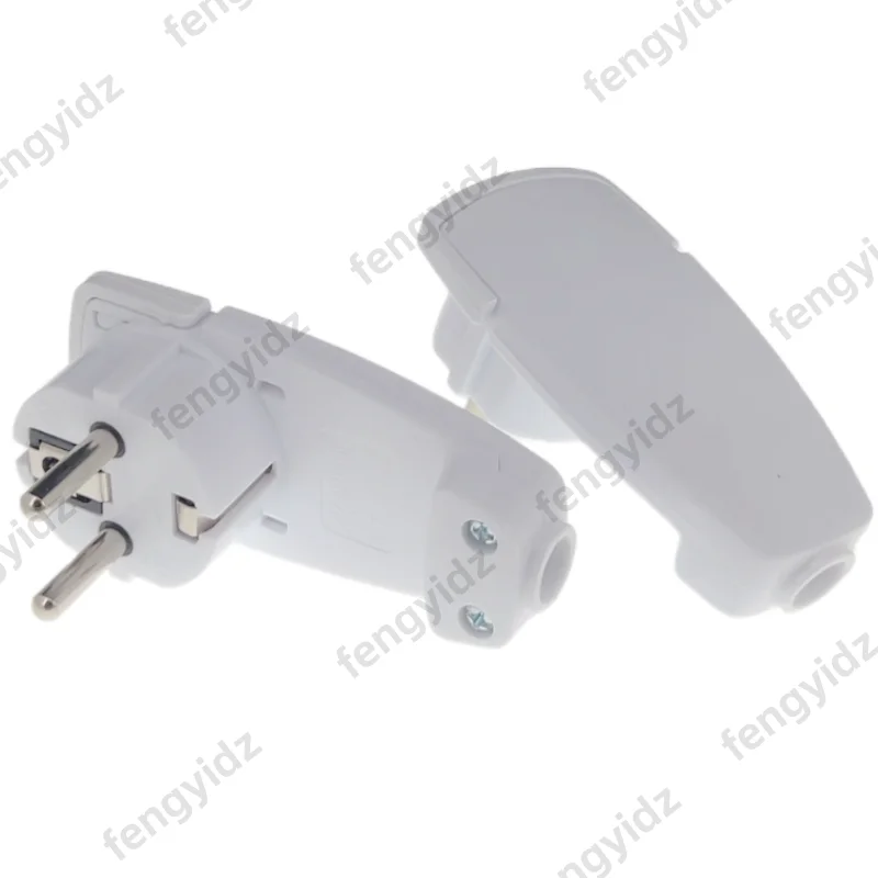 Germany France Plug Adapter 16A Male AC Outlets Rewireable Schuko Electeic Socket Euro Connector Ultra Thin Hidden Power Plug