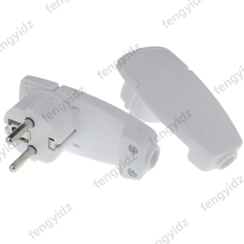 Germany France Plug Adapter 16A Male AC Outlets Rewireable Schuko Electeic Socket Euro Connector Ultra Thin Hidden Power Plug