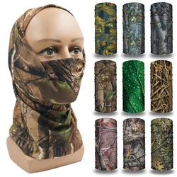 Bandana mágica táctica de camuflaje para caza, polaina de cuello, máscara de tubo, escudo facial, bufandas de senderismo, tocado multifuncional Realtree