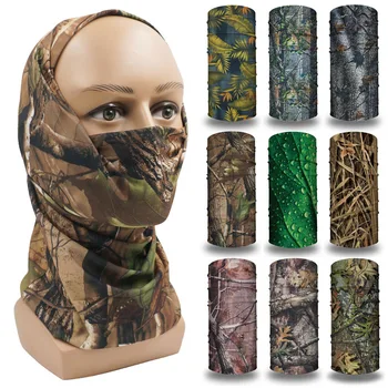 Camo Caccia Tattica Magica Bandana Camouflage Ghetta per il collo Tubo Maschera Visiera Sciarpe da trekking Realtree Copricapo multifunzionale