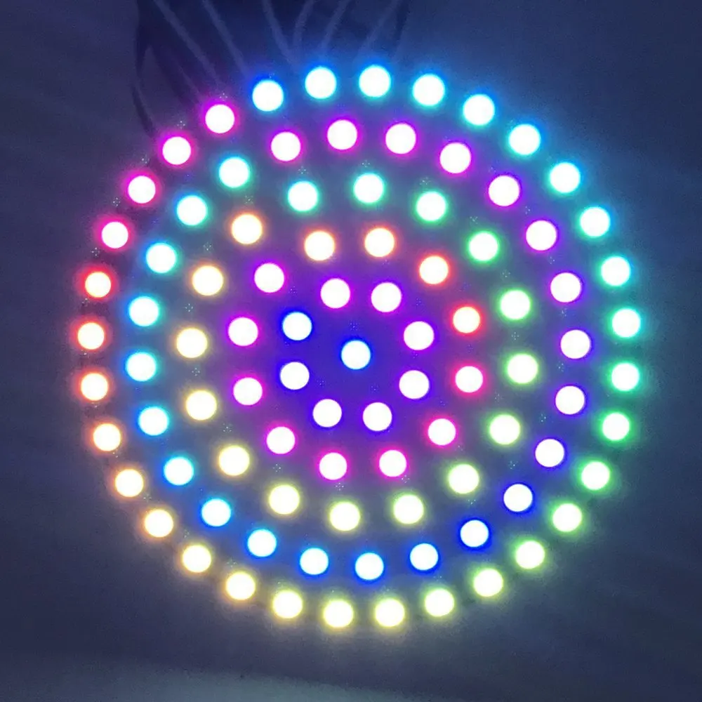 LED ring built-in IC full-color point control ws2812b RGB lamp bead model blackboard