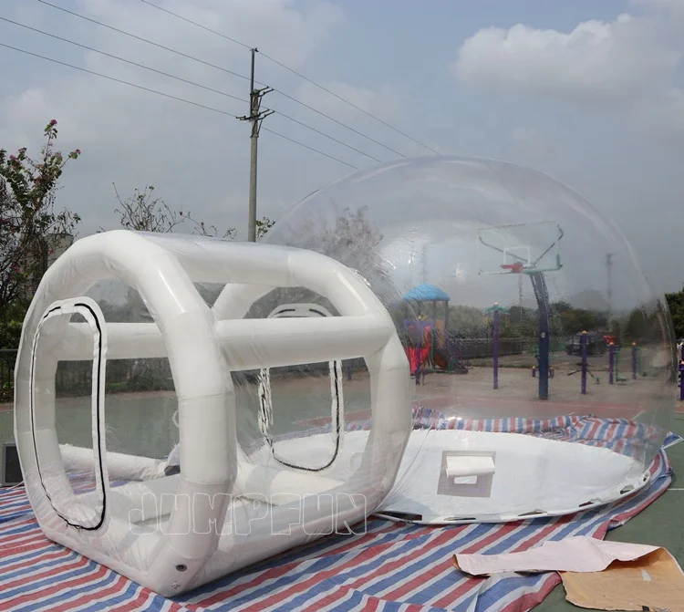 2026 Air Tight Inflated Tunnel Bubble Houses 5m Diameter Tube Frame Tunnel Inflated Transparent Bubble Tent Silent air Blowerpro