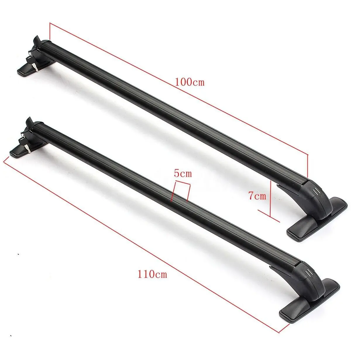 2 Pack Cross Rail Roof Rack Universal Car Roof Rack Cross Bars with Lock High Load-bearing Capacity Fit 4 or 5 Door Cars  Tools