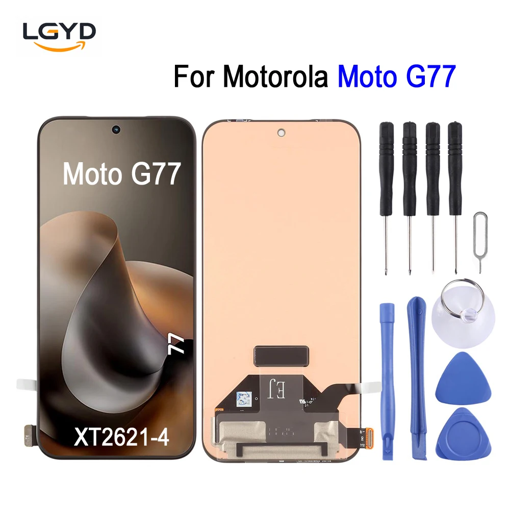6.78-inch AMOLED Screen For Motorola Moto G77 5G, XT2621-4 Phone LCD Display Touch Screen Repair Replacement Spare Part