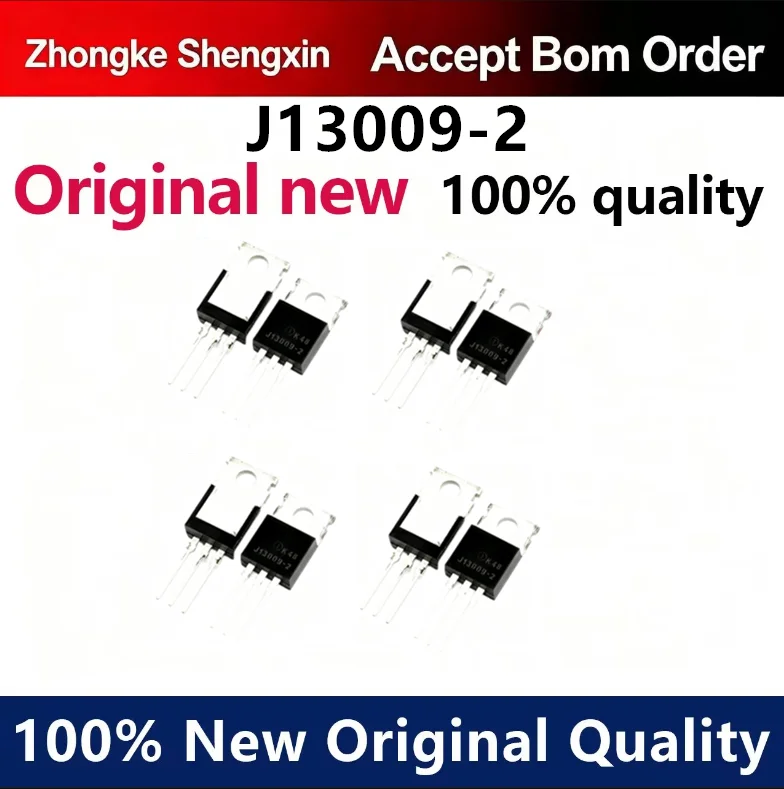 （5pcs）Brand new original J13009-2 high-voltage fast switch transistor TO-220 package