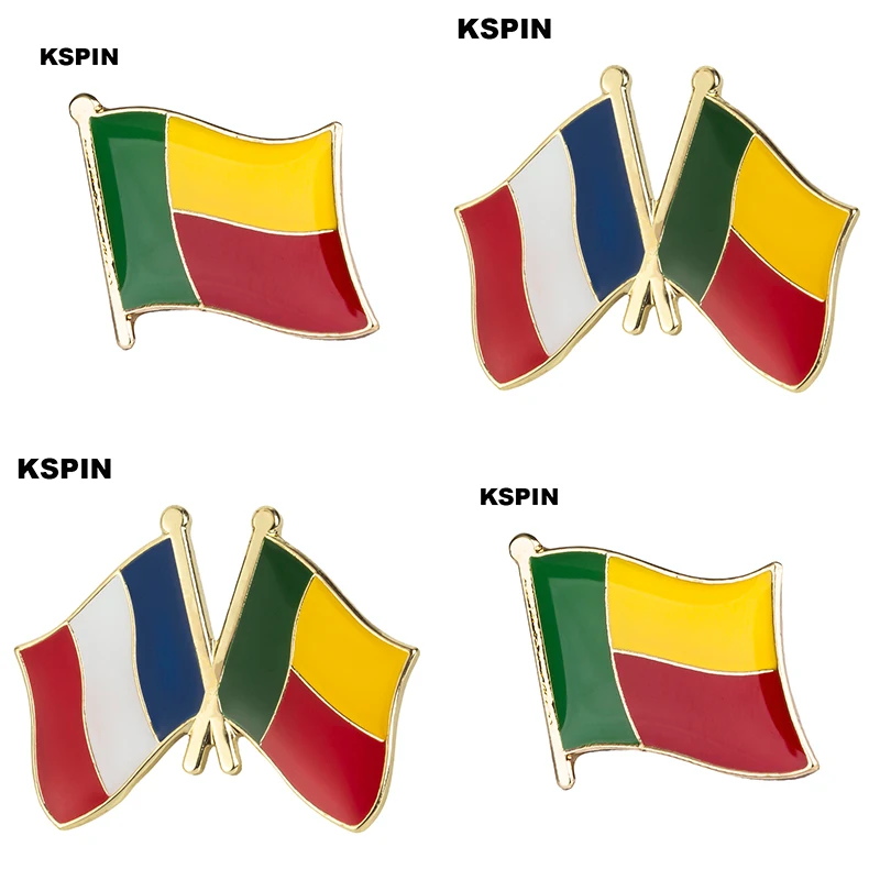 Benin flag pin lapel pin badgeb Brooch Icons