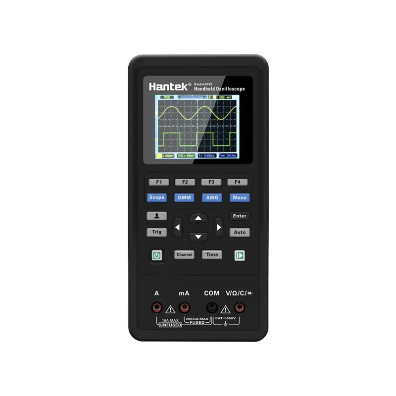 Hantek 2D72 2C42 2D42 2C72 Osciloscopio portátil Multímetro digital Probador Generador de formas de onda USB Osciloscopio portátil 3 en 1