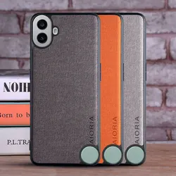 Textile Leather Case for Nothing CMF PHONE 1 soft TPU with back hard PC material protection cover for nothing CMF PHONE 1 Case