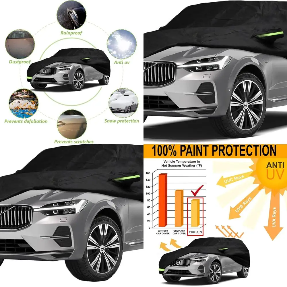

Custom Tailored Waterproof Car Cover for 2008-2024 Volvo XC60 - Weatherproof Protection with Zipper Access for Snow, Rain, Dust,