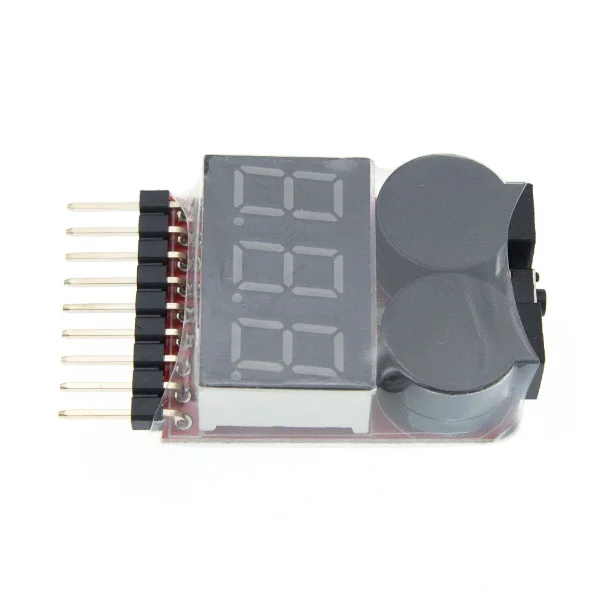 Boyi Technology 1-8S New 2-in-1 Power Display Module BB Ring Low Voltage Alarm Electric Display Dual Function Buzzer