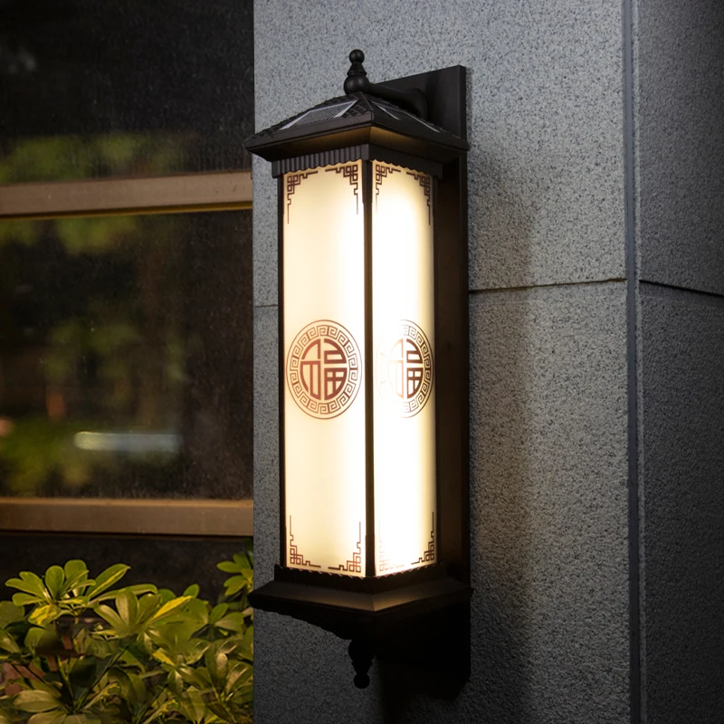 

OUFULA Solar Wall Lamp Creativity Chinese Outdoor Sconce Light LED Waterproof IP65 for Home Villa Corridor Courtyard