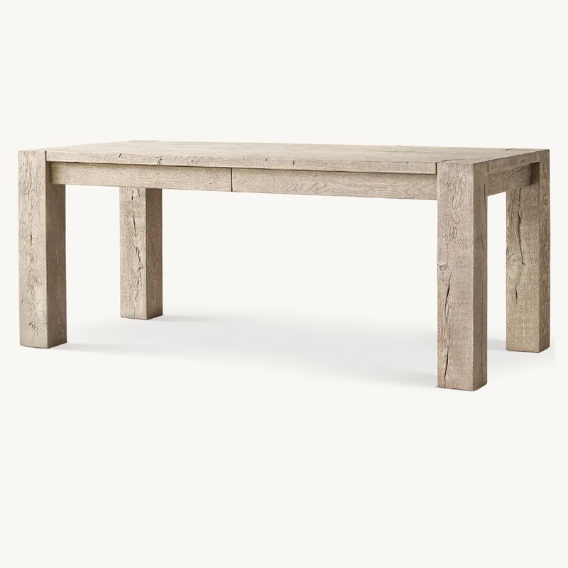 Furniture French rural retro study home solid wood desk modern simple desk negotiation table