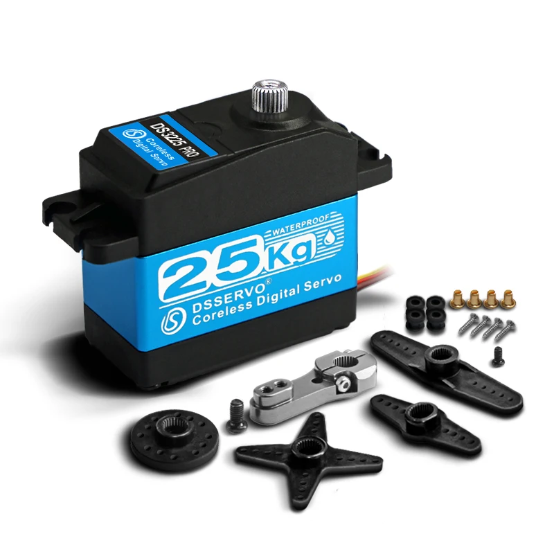 DS3225 Pro 25KG DS3235 Pro 35KG DS3245 45KG Digital Servo High Torque Coreless Metal Gear Servos for 1/8 1/10 RC Car Robot DIY