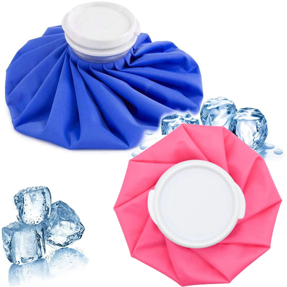 Buckets Coolers Ice Cold Pack Reusable Ice Bag Hot Water Bag for Injuries, Hot & Cold Therapy and Pain Relief 6/9/11 Inch Blue