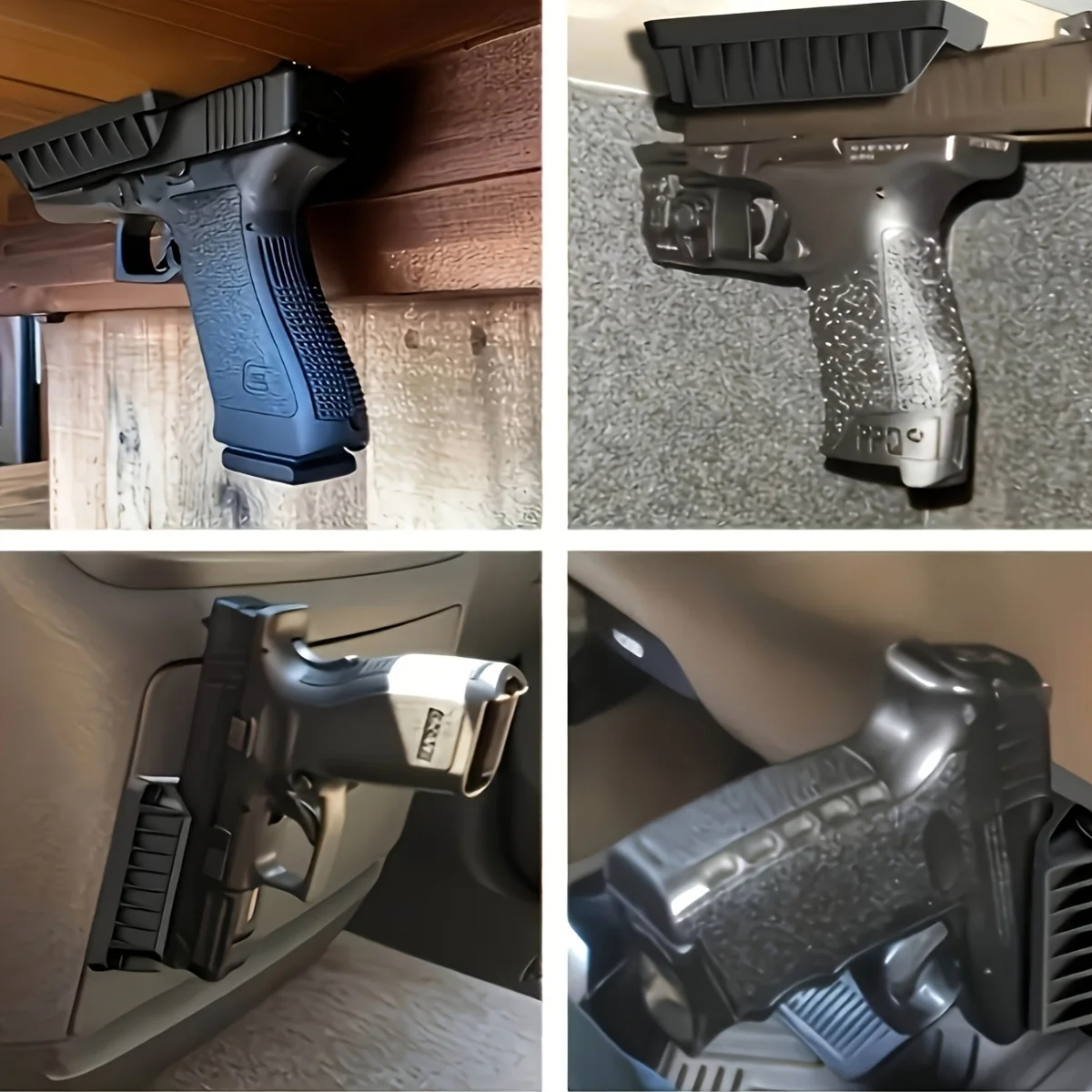 Suporte Magnético Portátil para Armas com Fixação Adesiva Oculta para Carro e Casa
