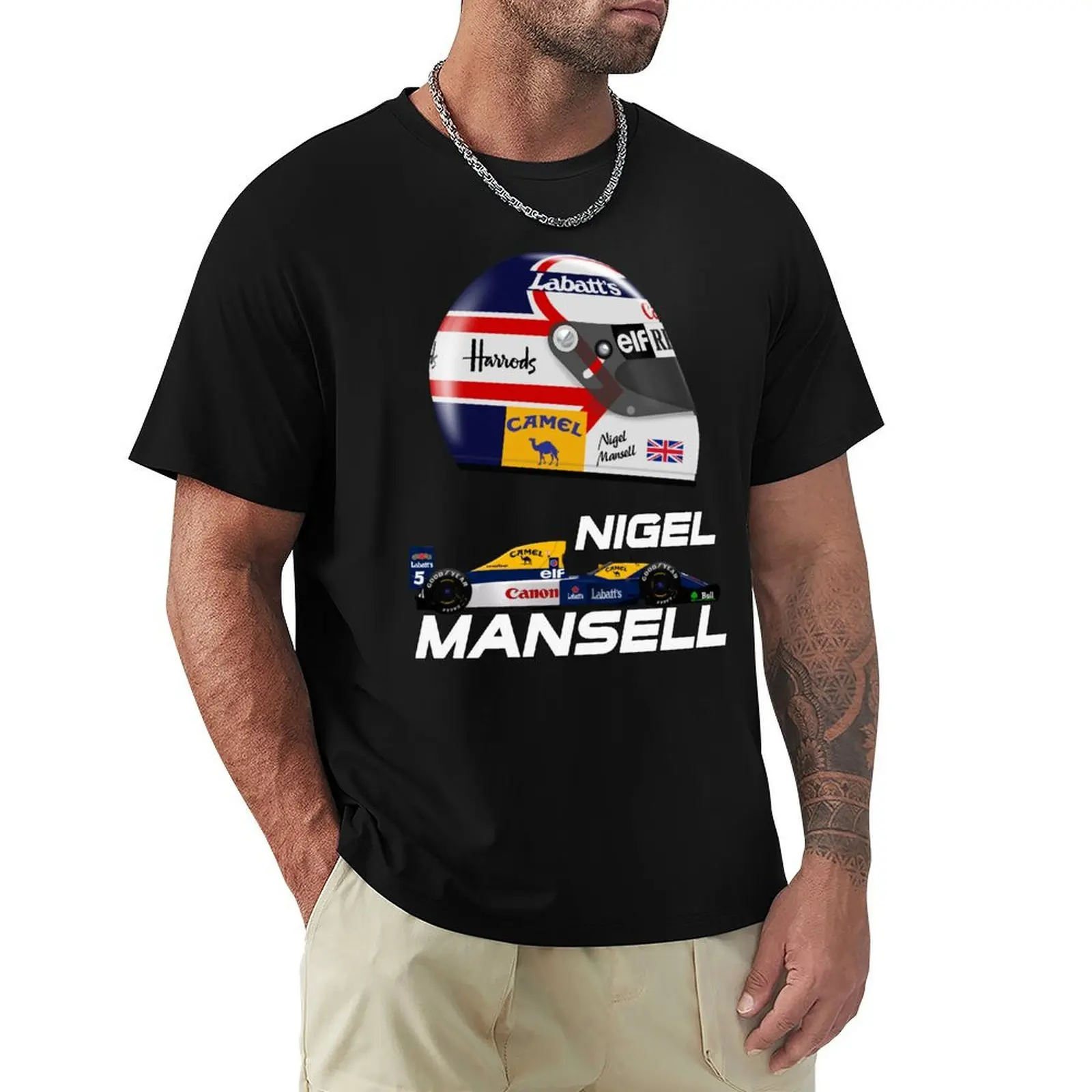 

Nigel Mansell 1992 - Williams f1 - Williams FW14b T-Shirt luxury designer oversized graphic tee Luxury man men t shirt