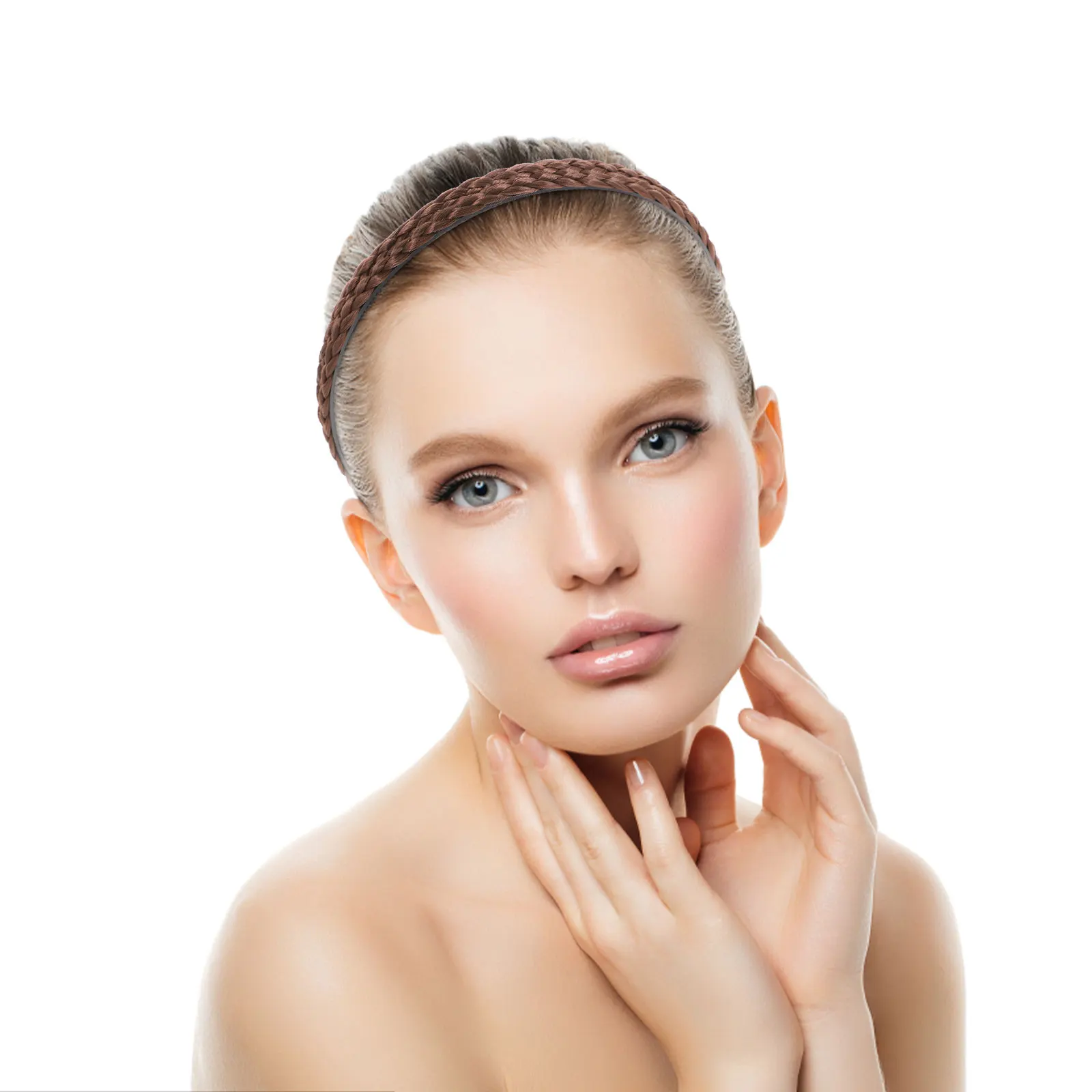 

Plaited Headb Hair Hoop Women Accessories Anti Slip Headb s Stylish Flexible Comfortable Party Wedding Office Daily Wear