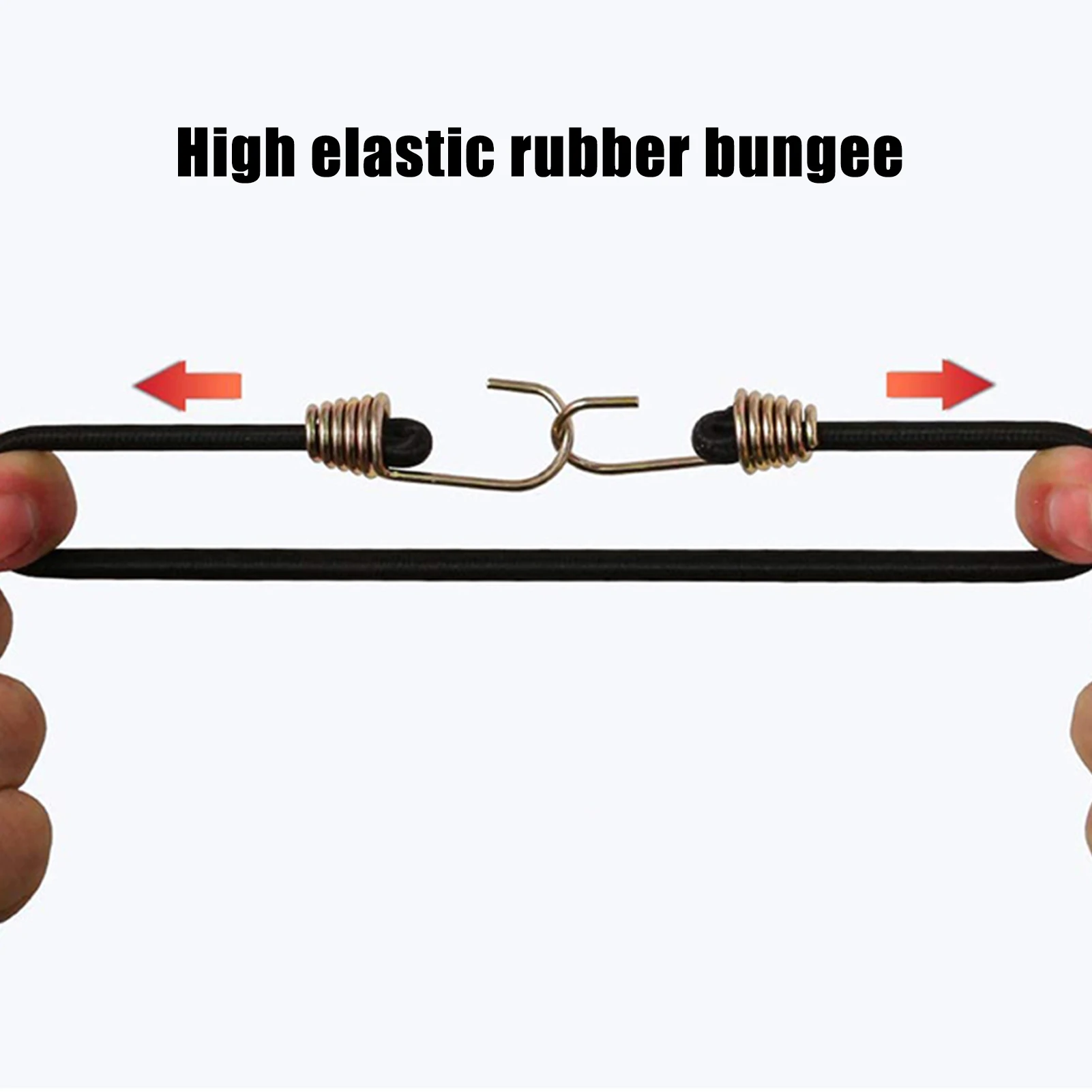 30cm Bungee Cord High Elasticity Rubber Tied Rope With Hooks Outdoor Tent Assembly Camping Luggage Outdoor Accessories 4mm