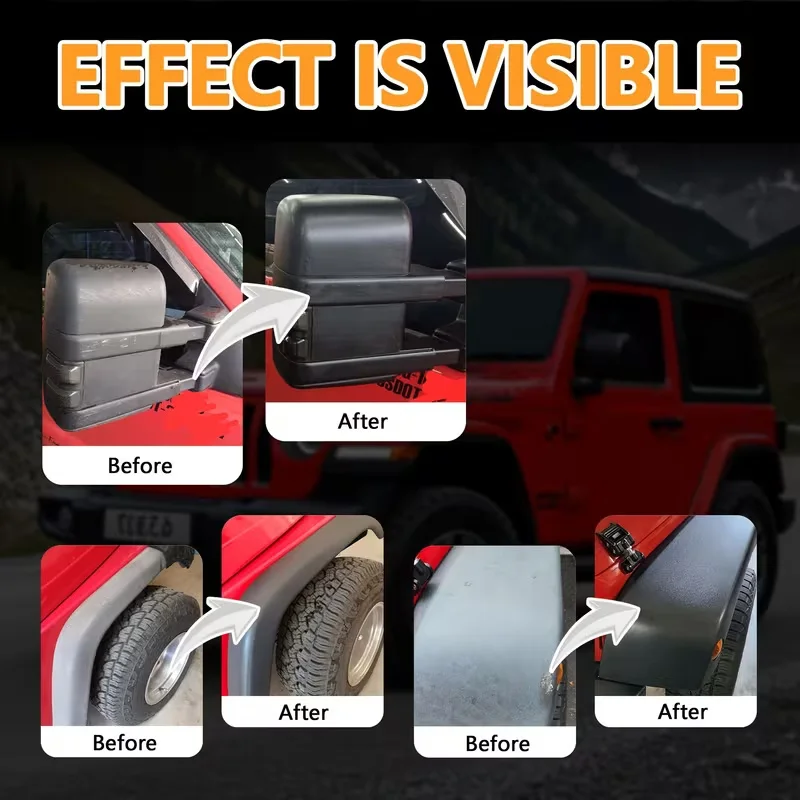 120ml Car Plastic Restorer Spray, Auto Plastic Renovator for Dashboard & Trim, Repair Whitening, Nourish & Restore Plastic