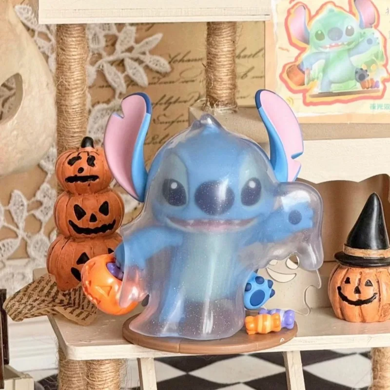 Disney Stitch Animation Peripheral Blind Box, Desktop Decoração Ornamentos, Halloween Funny Dress Series Presentes, Presentes das meninas