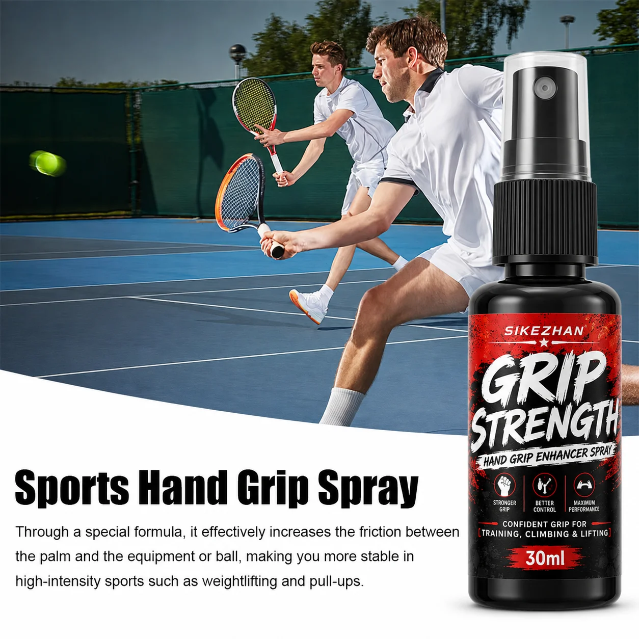 SIKEZHAN Pole Dancing Grip Spray Goalkeeper Glove Tackifier Spray Anti-slip Sticky Grip Spray for Football Tennis Golf