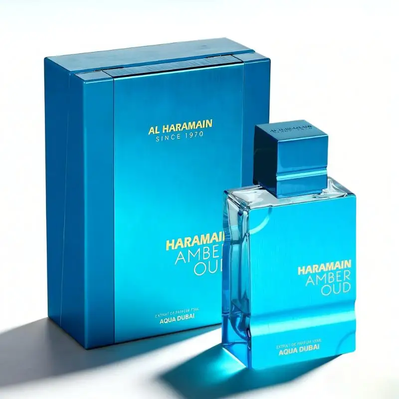 Al Haramain Amber Oud Aqua Dubai Eau De Cologne 60ml Perfume con aroma acuático refrescante para hombres y mujeres, perfumes y colonias