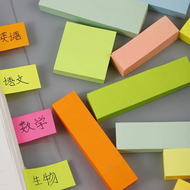 Notes Index Tabs Page Markers, File Tabs Book Markers, Bright Color Page Index Sticker, Writeable Labels Sticker