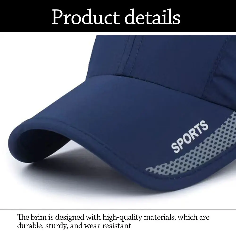 Fashion Summer Quick-drying Baseball Caps Breathable Adjustable Golf Fishing Cap Casual Baseball Hats Men Women