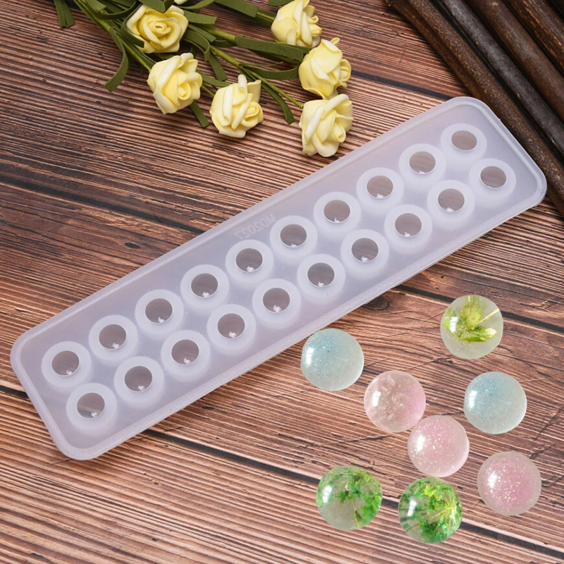 

Resin Silicone Ball Beads Mold Pendant Mould DIY Craft Jewelry Making Tool