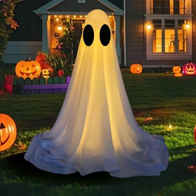 

Halloween LED Ghosts Light Spooky Standing Glowing LED Ghosts Decor Realistic Design Halloween Party Decorations For Courtyards