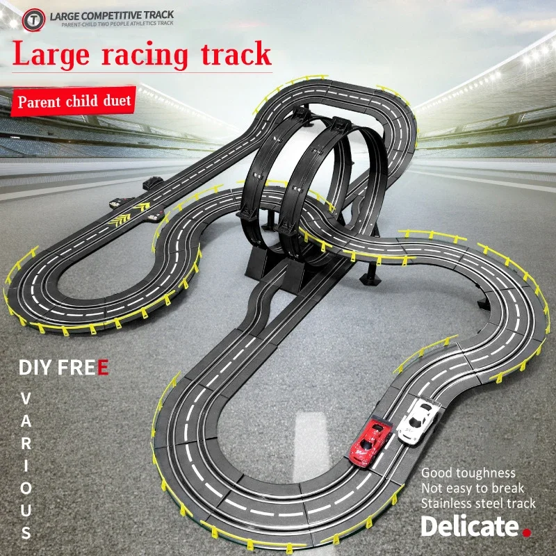 

New Track Car Racing Toys Large Track Two Pk Speed And Passion Contest Electric Rc Car Enjoy Parent-child Interaction Time